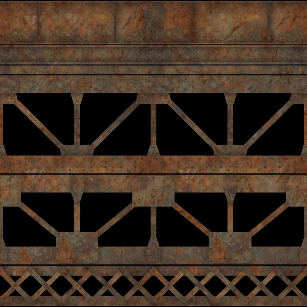 Beam and truss construction set Low-poly 3D model_9