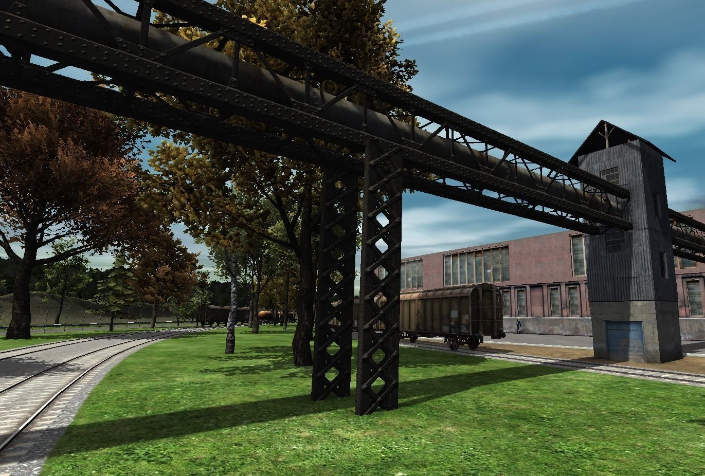 Beam and truss construction set Low-poly 3D model_7