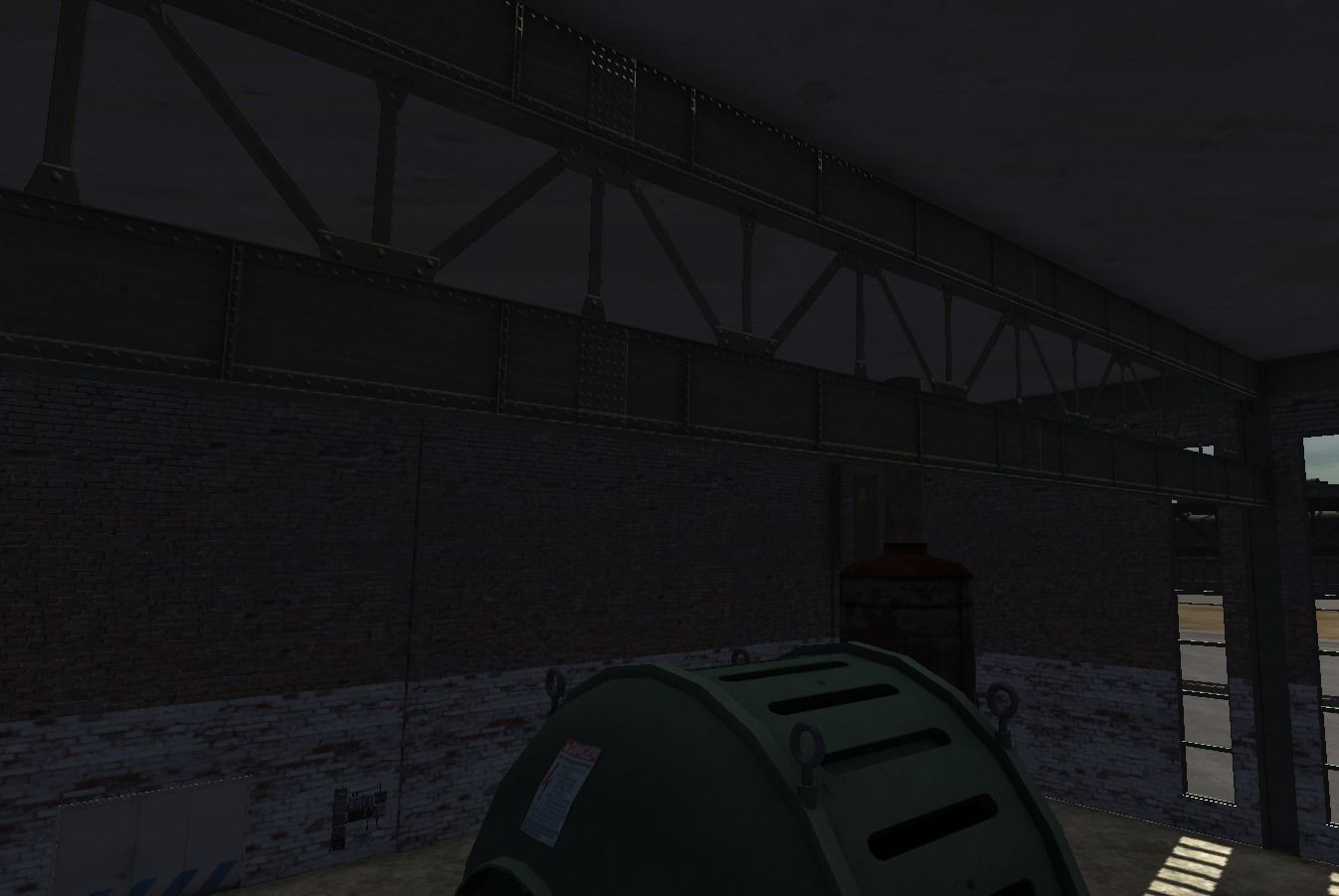 Beam and truss construction set Low-poly 3D model_1