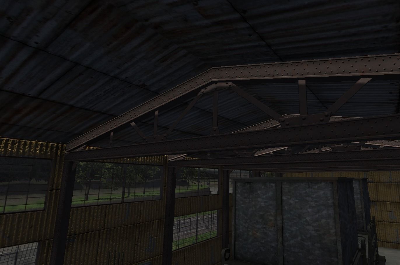 Beam and truss construction set Low-poly 3D model_2