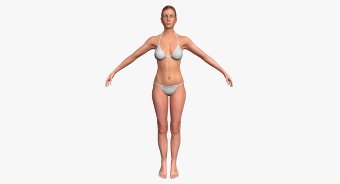Realistic Female Character 3D model