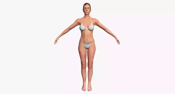 Realistic Female Character 3D model