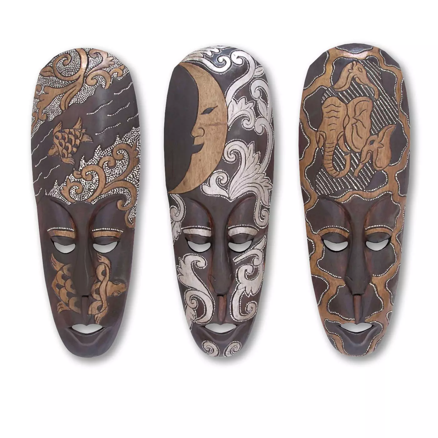 African masks  3D model_0