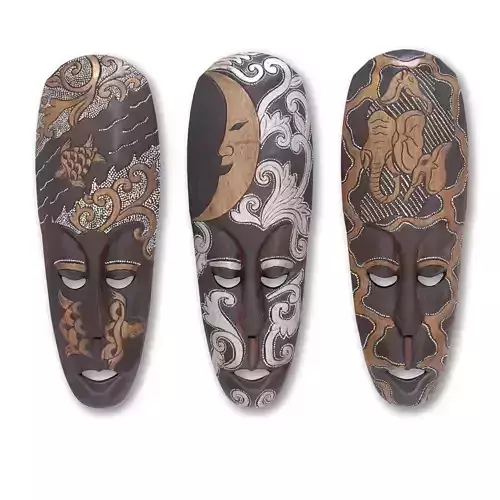 African masks  3D model