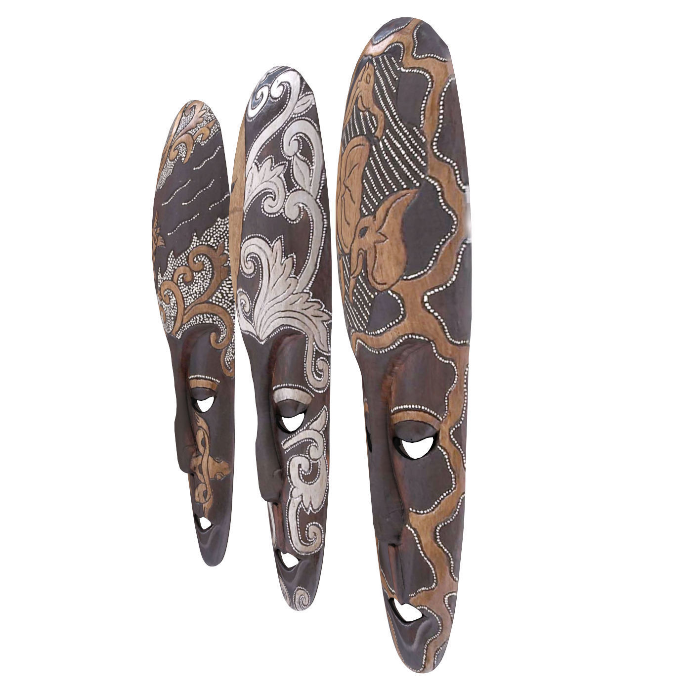 African masks  3D model_1