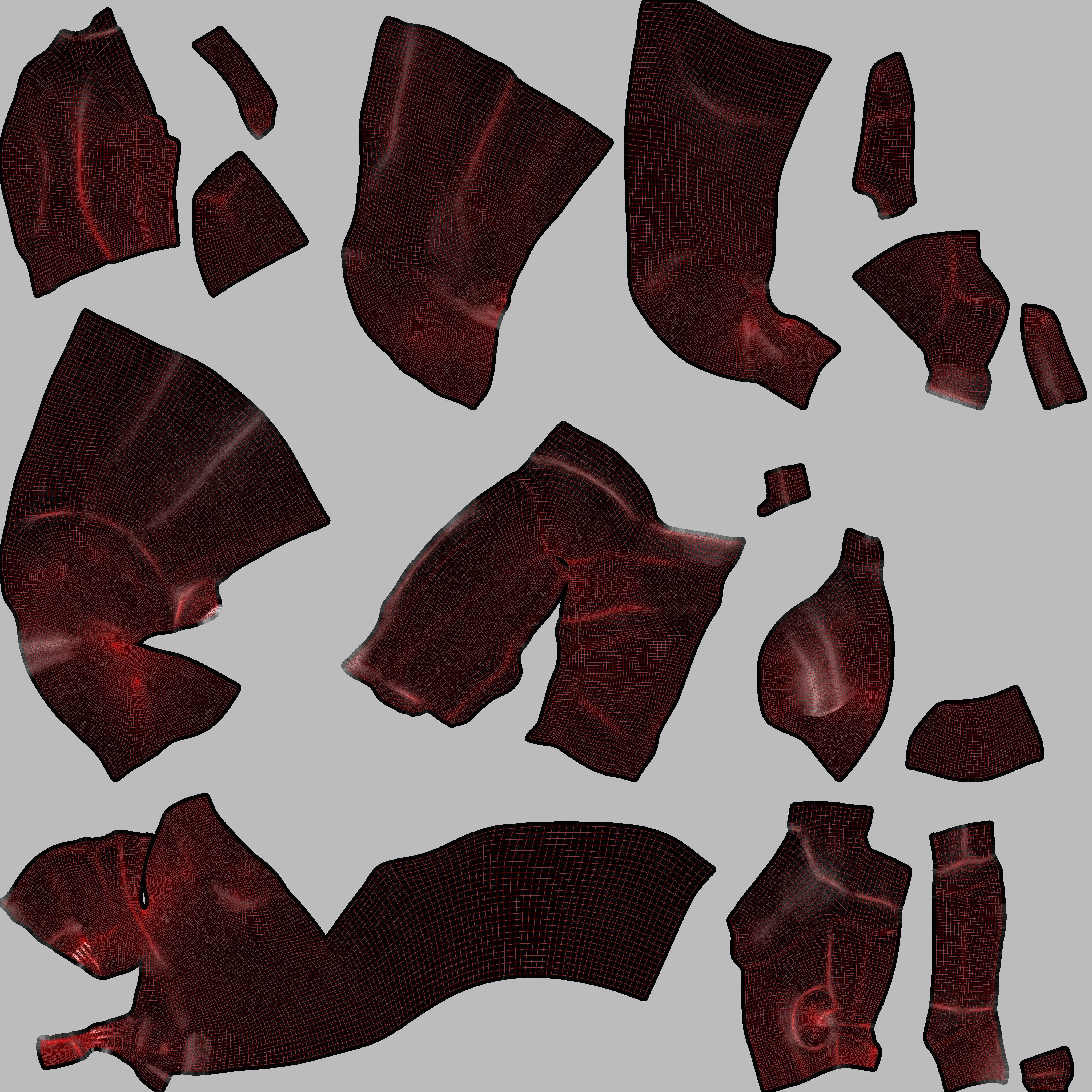 Woman With a Fan 3D model_13