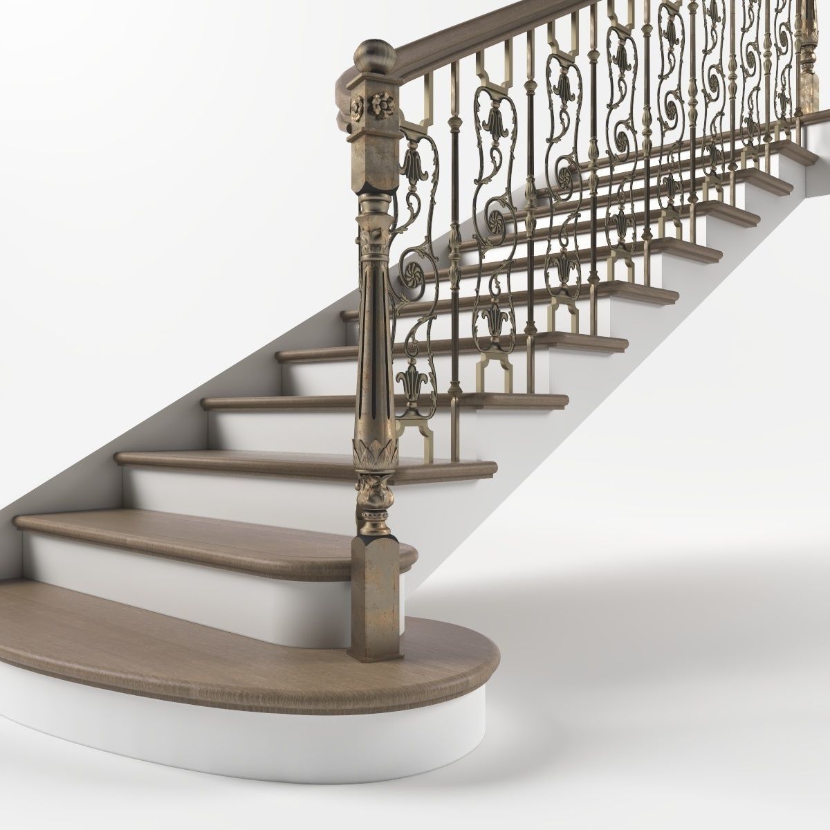 interior stairs 3D model_2