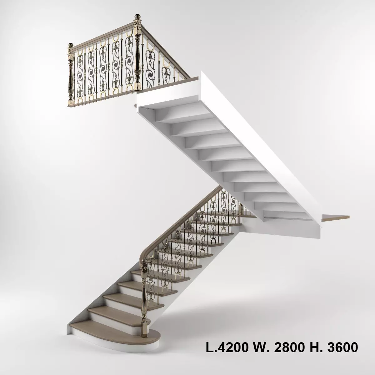 interior stairs 3D model_0