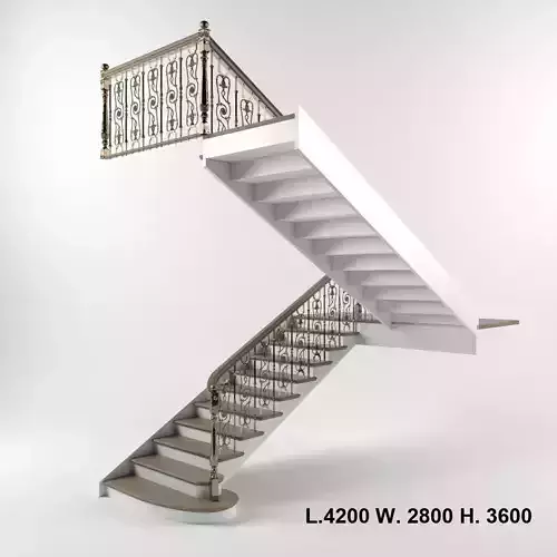 interior stairs 3D model