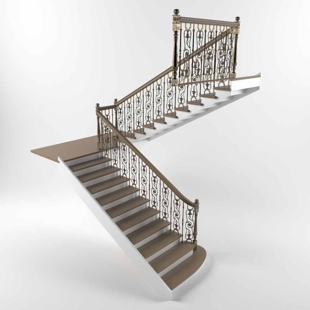 interior stairs 3D model_1