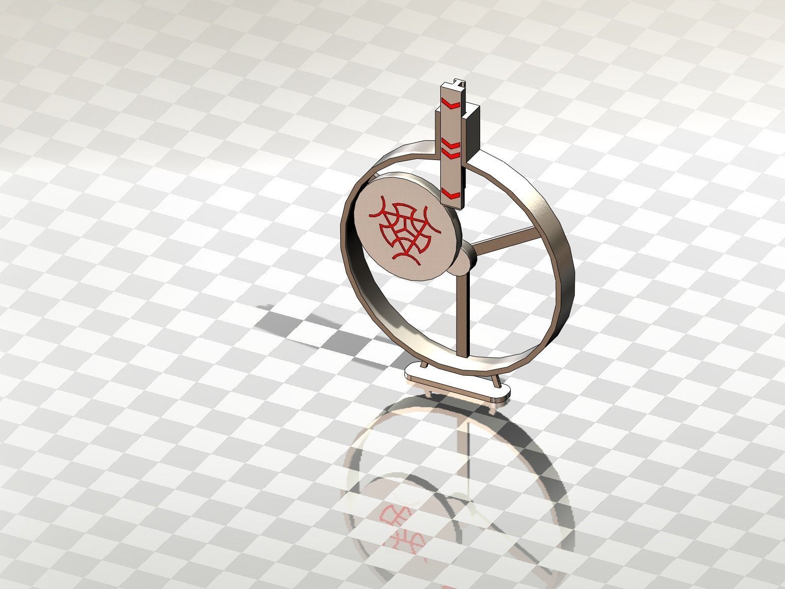 Converter of rotational to linear motion 2 3D model_1