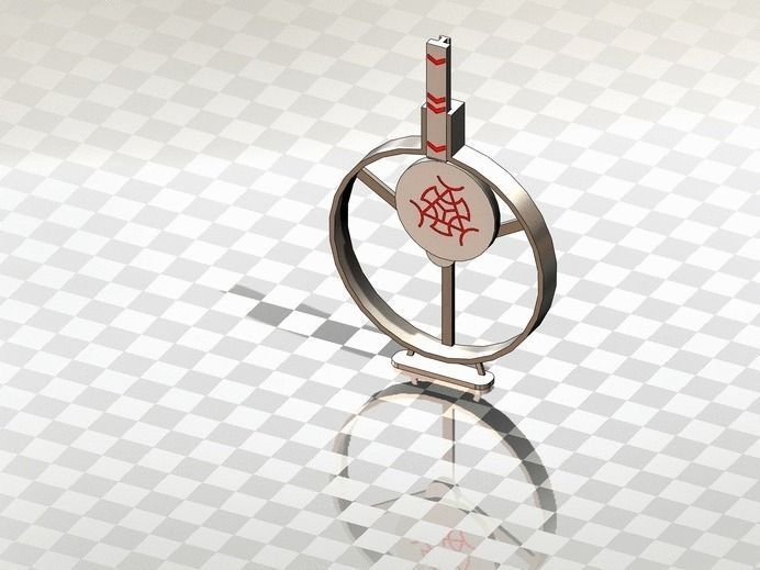 Converter of rotational to linear motion 2 3D model_2