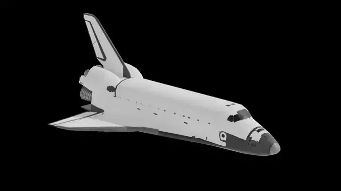 Space Shuttle low poly FREE Free low-poly 3D model
