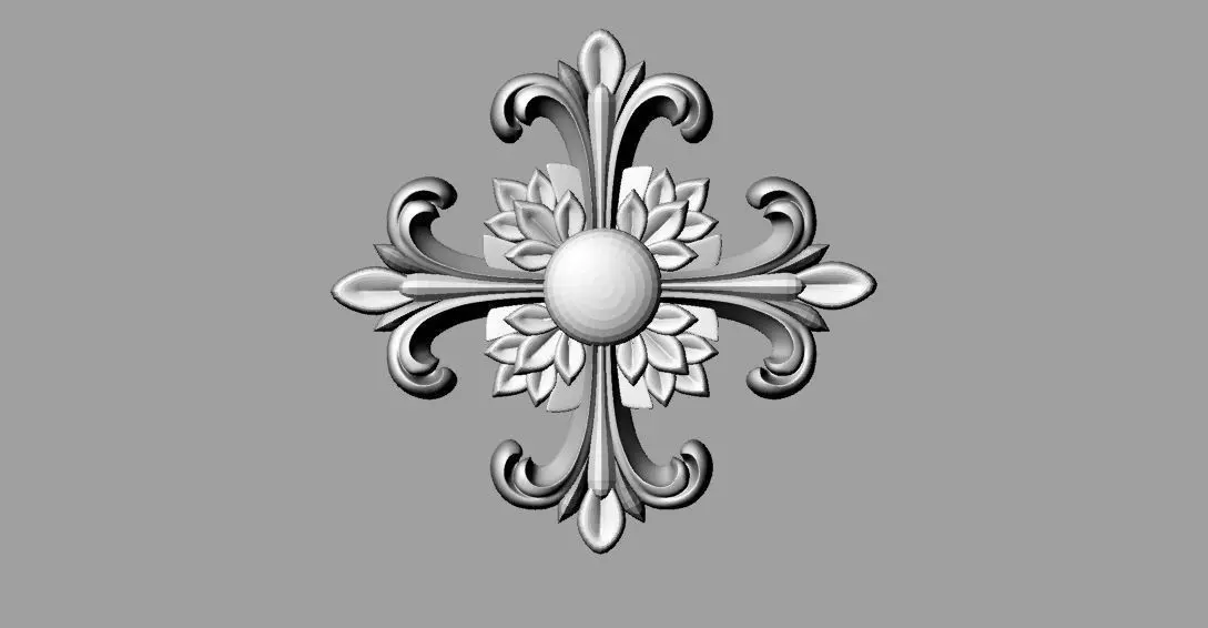Decorative ornamental cross Free 3D print model_0