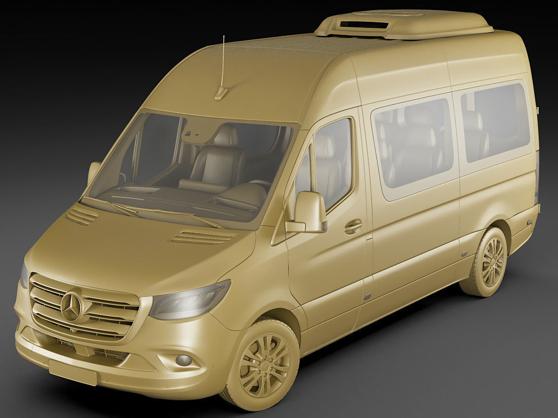 Mercedes Sprinter Tourer 2018 high roof 3D model_15