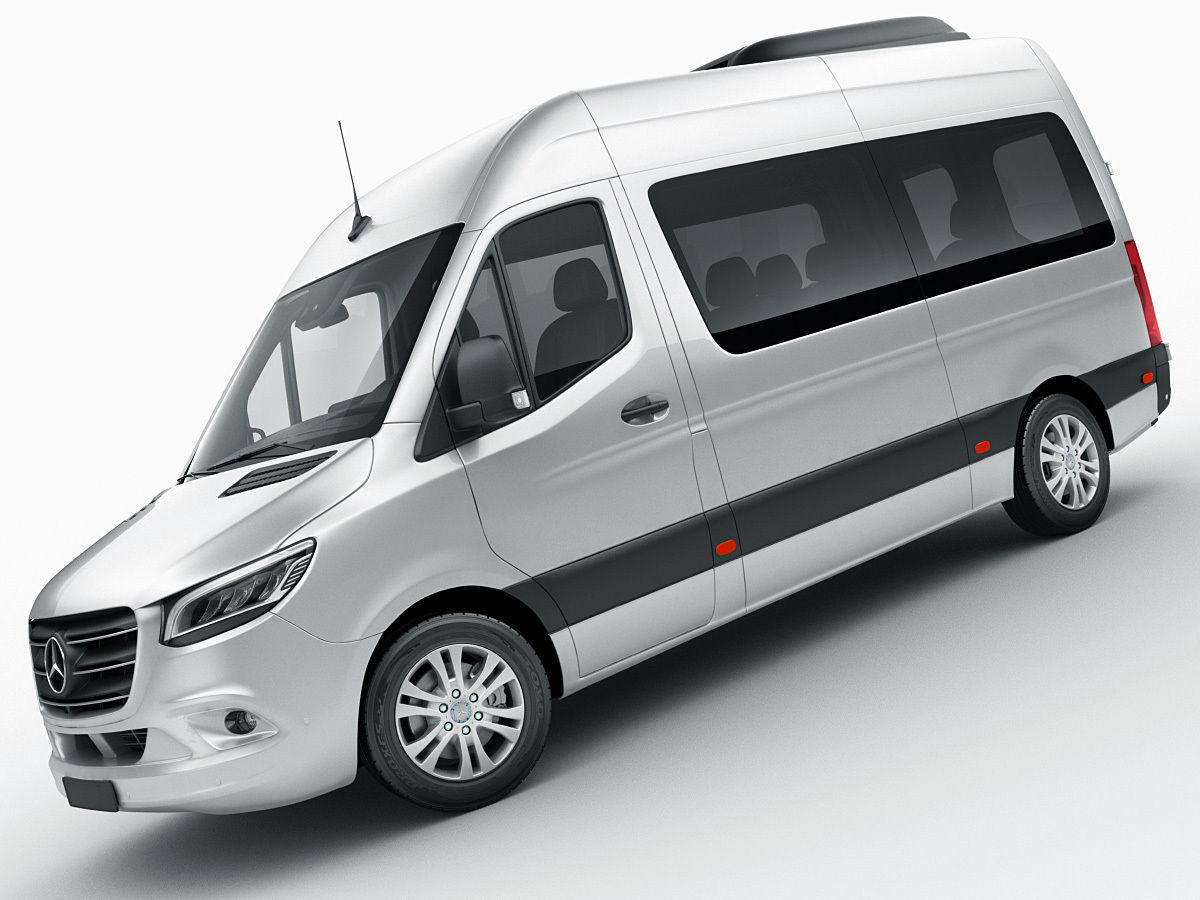Mercedes Sprinter Tourer 2018 high roof 3D model_7