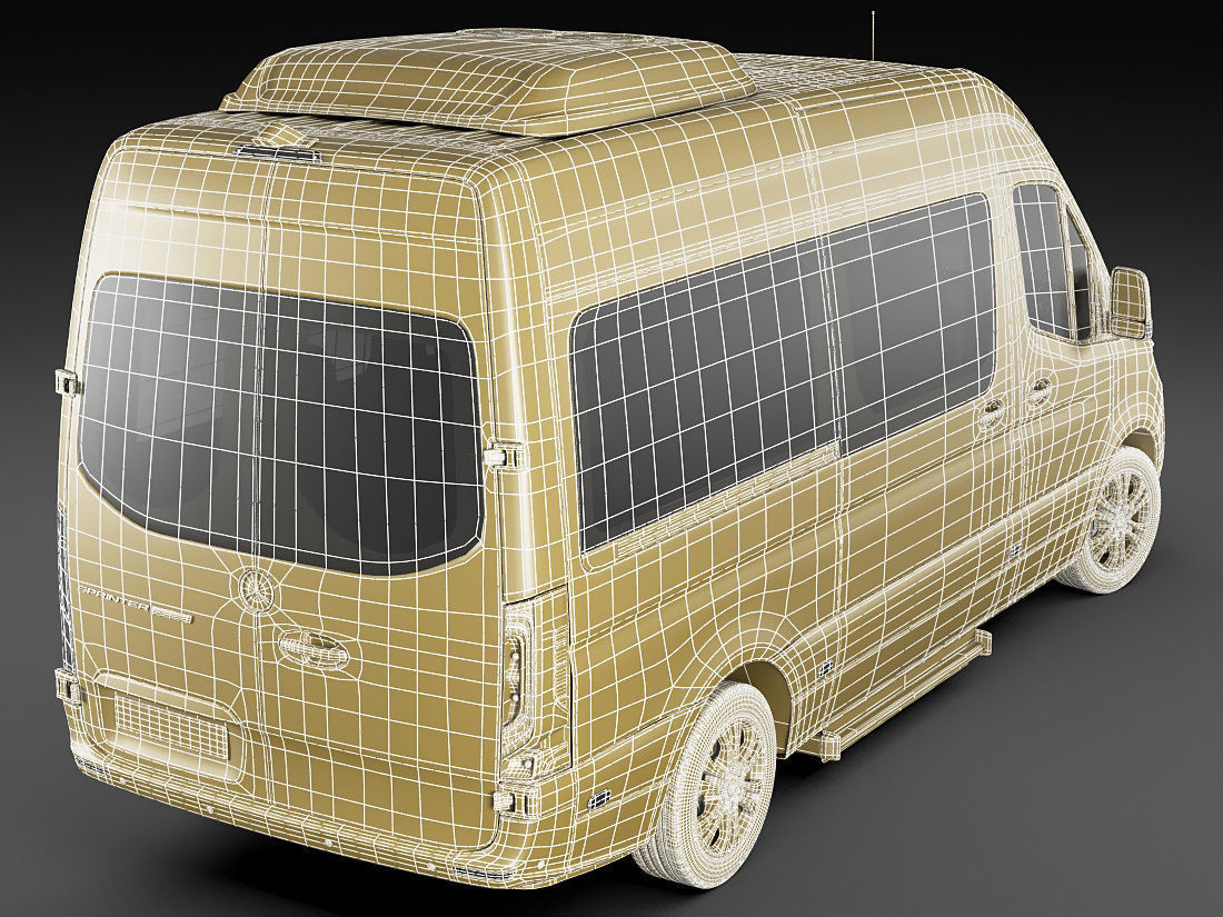Mercedes Sprinter Tourer 2018 high roof 3D model_20
