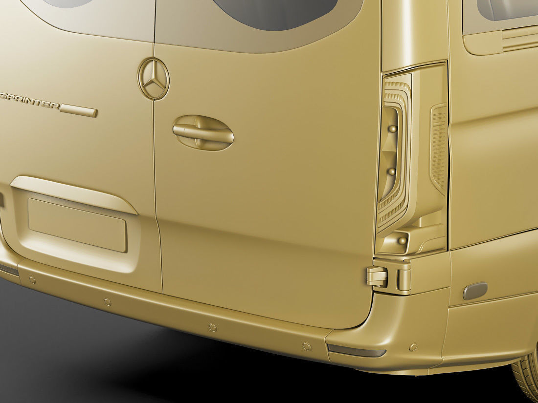 Mercedes Sprinter Tourer 2018 high roof 3D model_18