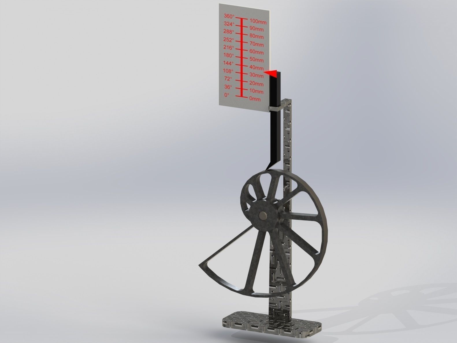 Precise rotational to linear converter 2 Free 3D model_2