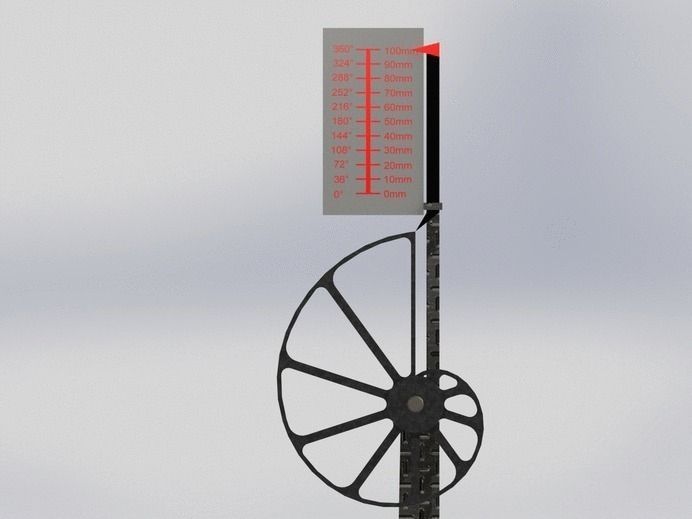 Precise rotational to linear converter 2 Free 3D model_1