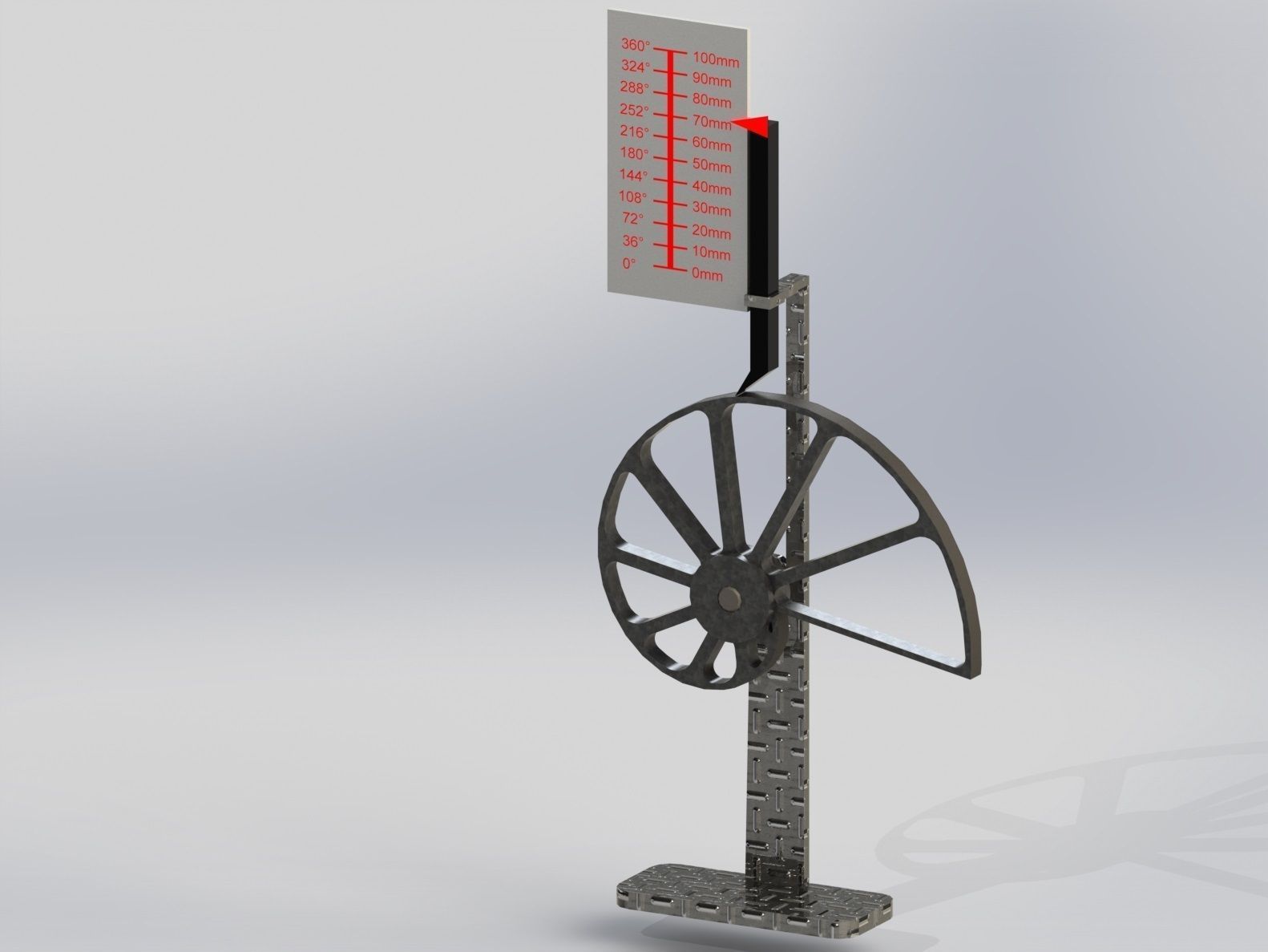 Precise rotational to linear converter 2 Free 3D model_3