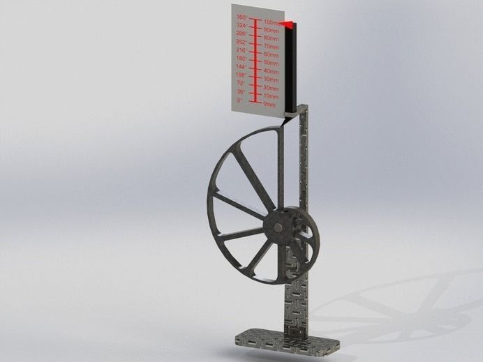 Precise rotational to linear converter 2 Free 3D model_0