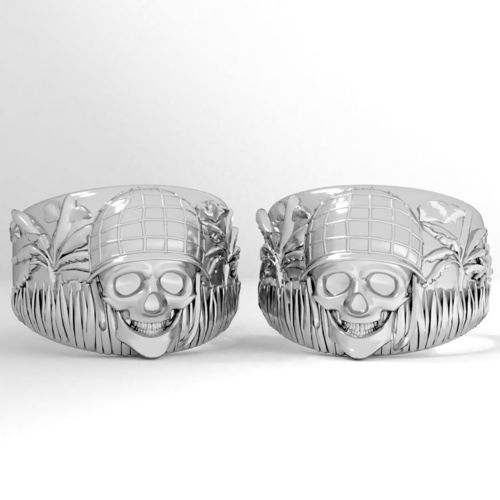 Ring skull vietnam 3D print model
