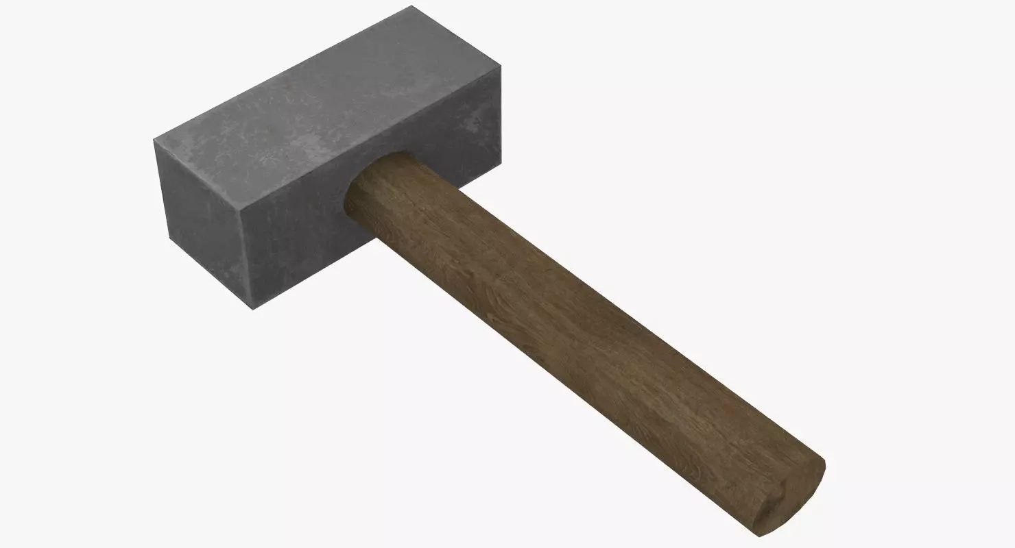 hammer Low-poly 3D model_0