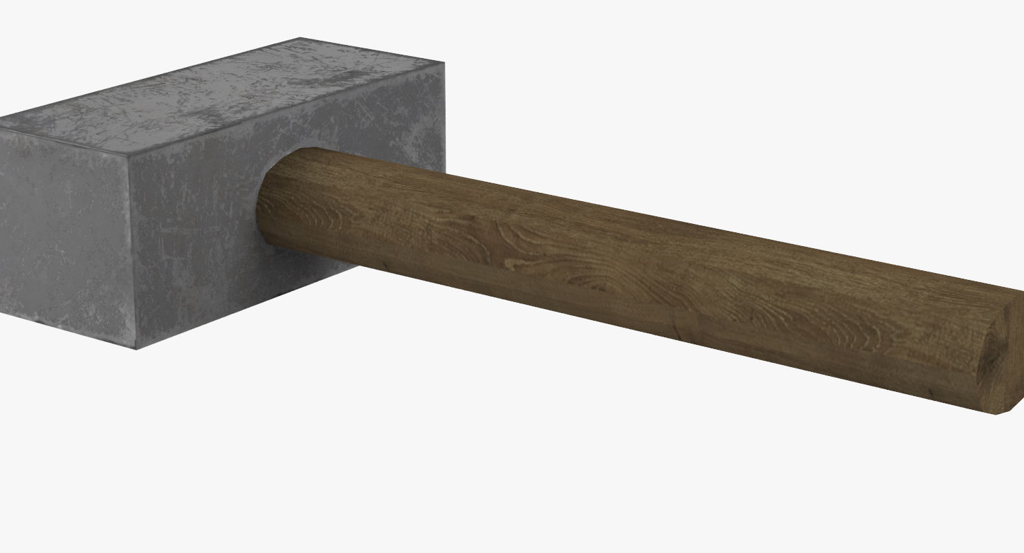 hammer Low-poly 3D model_5