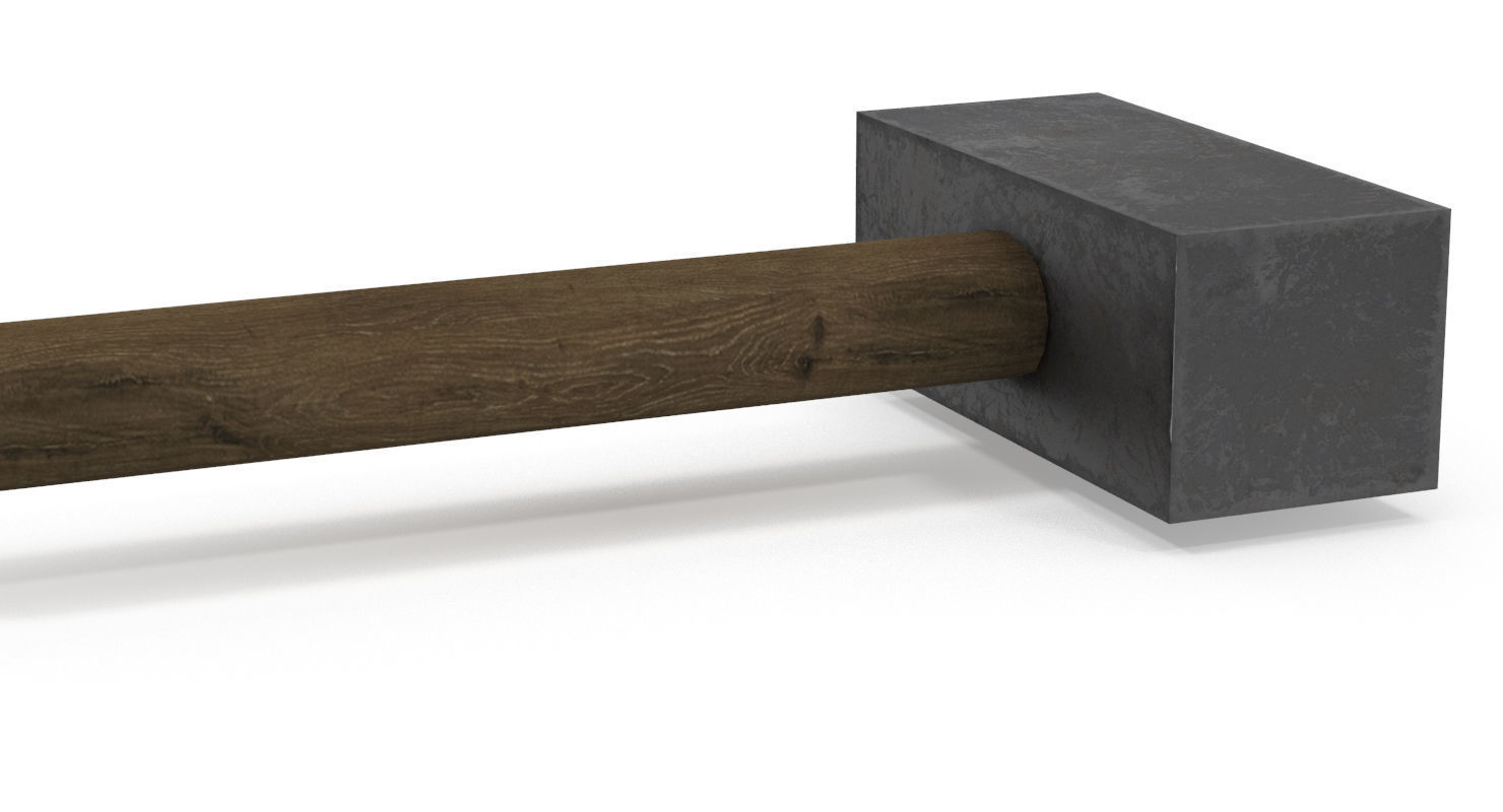 hammer Low-poly 3D model_6
