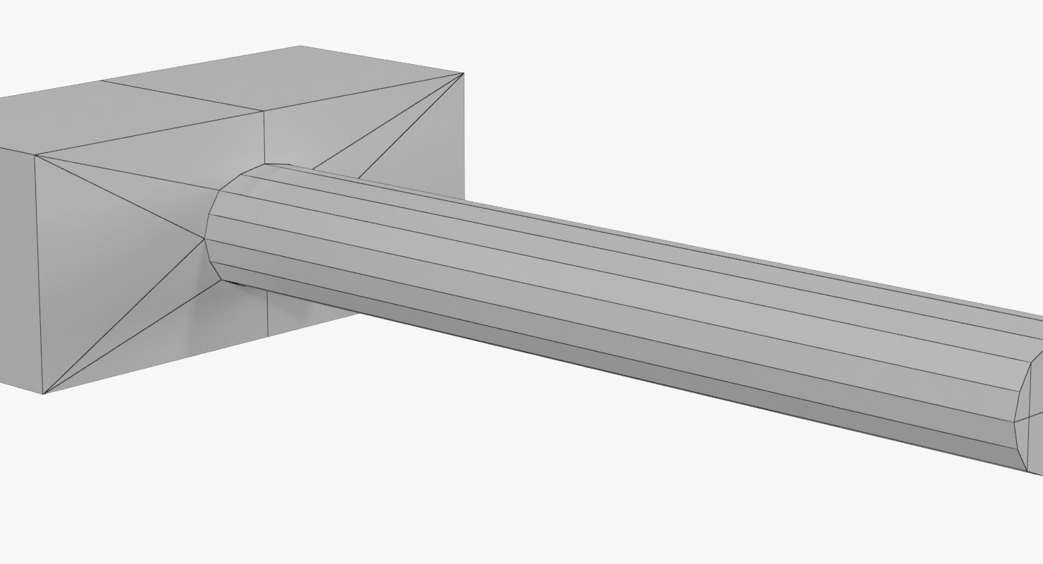 hammer Low-poly 3D model_11