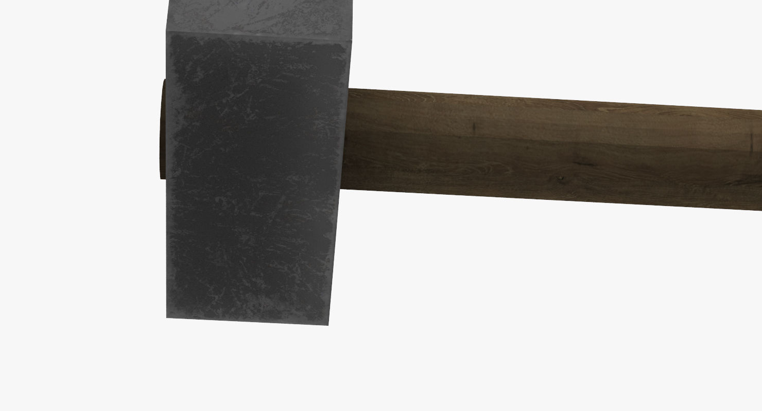 hammer Low-poly 3D model_3