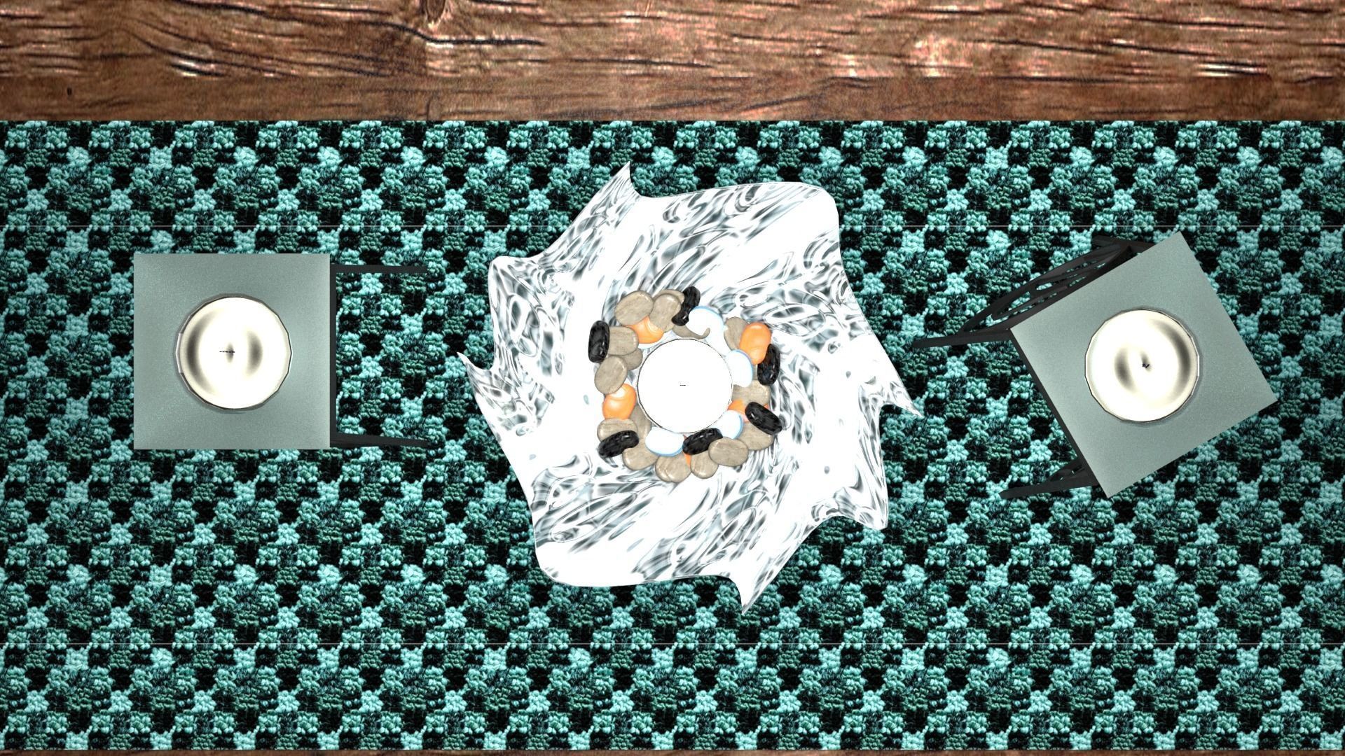 Tea Light Set Free 3D model_6