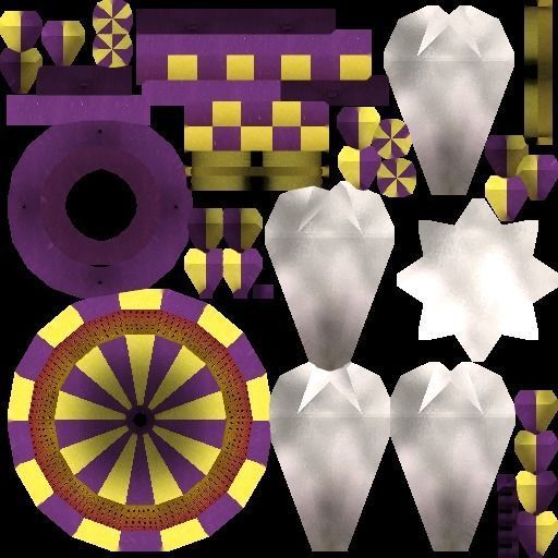 Fairground rides collection Low-poly 3D model_37