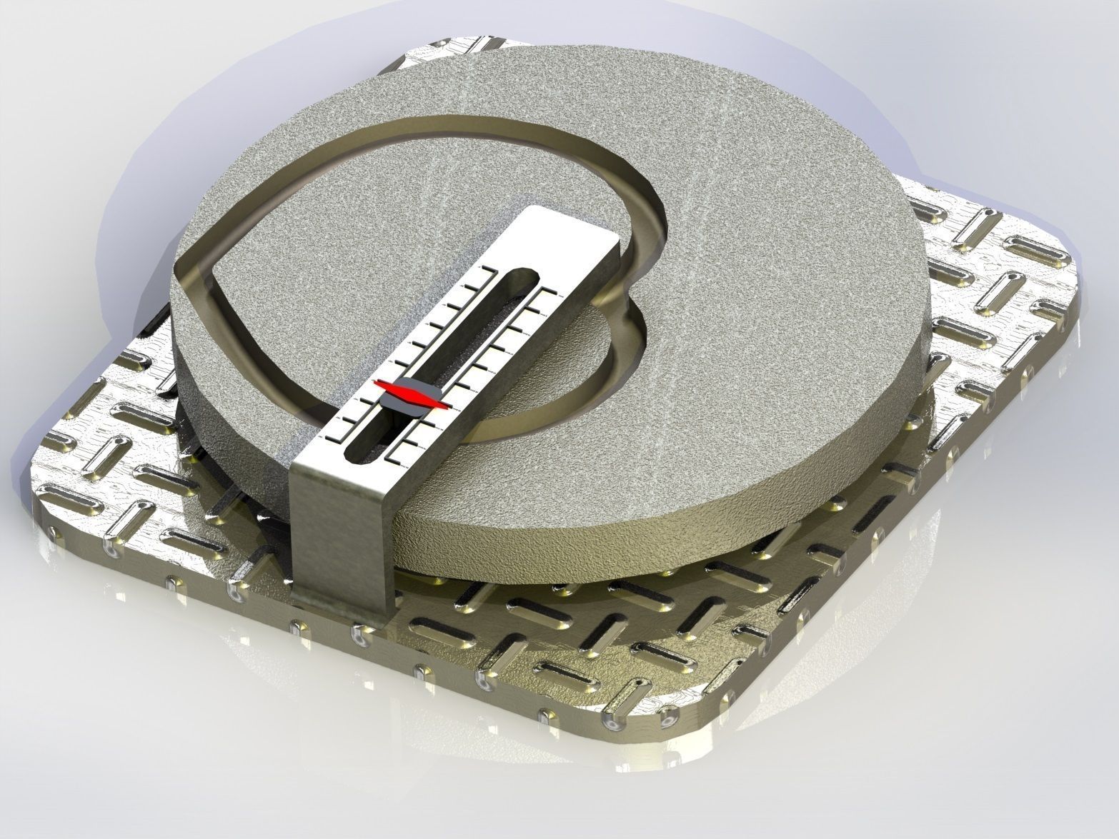 Precise rotational to linear converter angular to linear motion 3D model_3