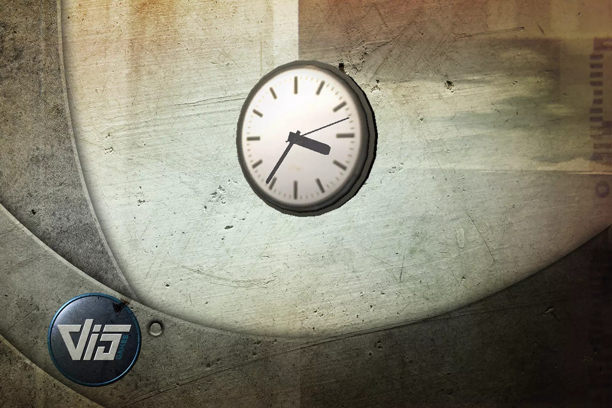 Wallclock clock Free low-poly 3D model