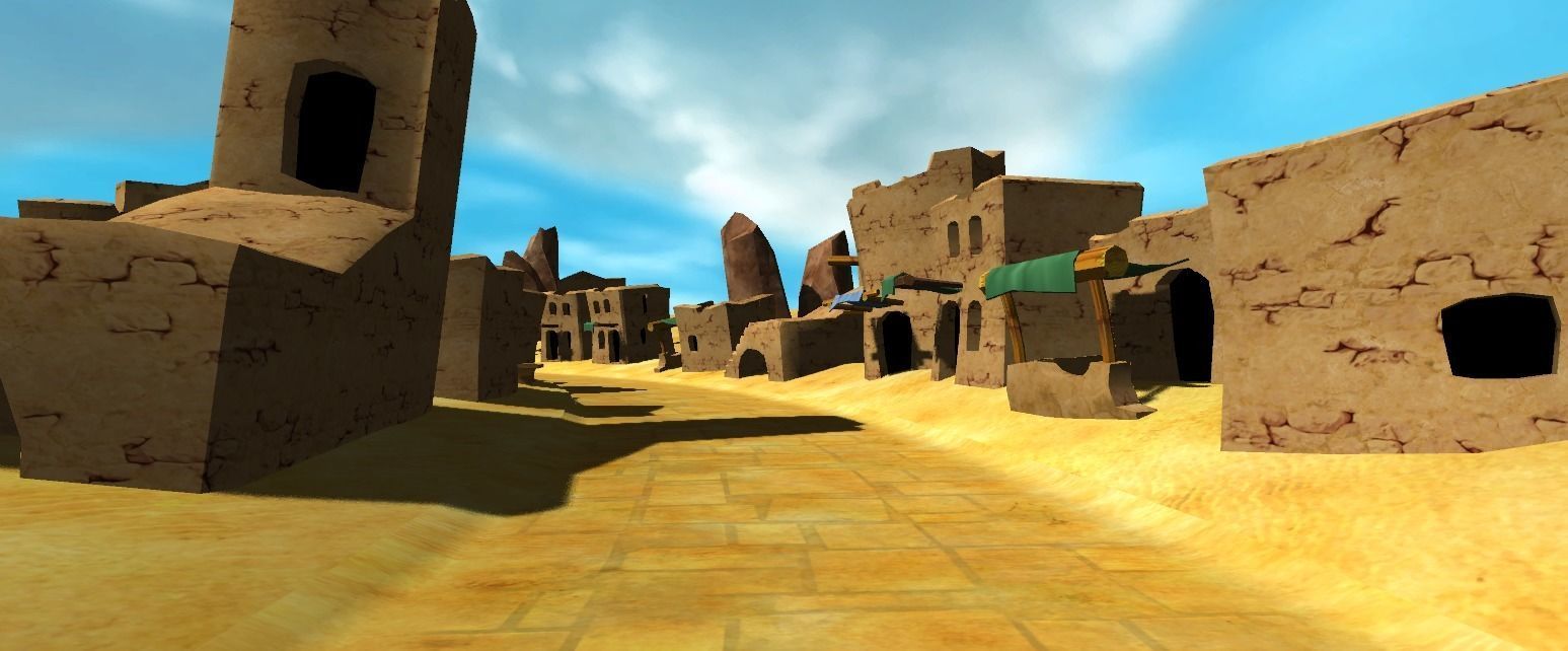 Cartoon egypt props Low-poly 3D model_6