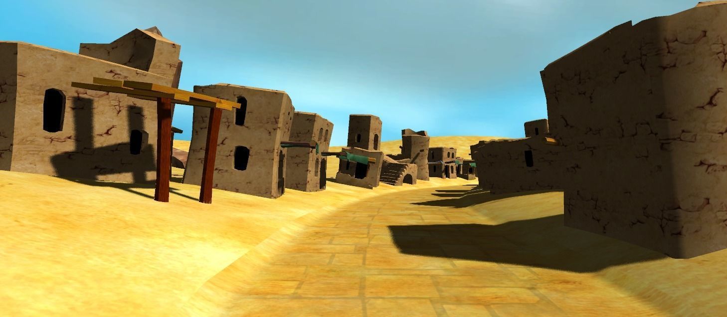 Cartoon egypt props Low-poly 3D model_5