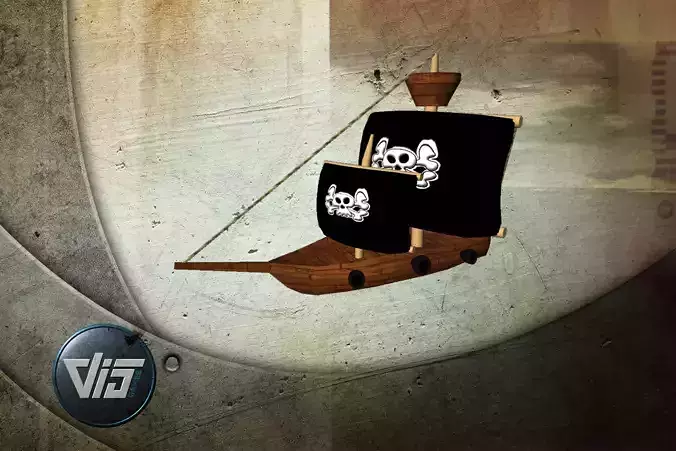 Cartoon pirates props