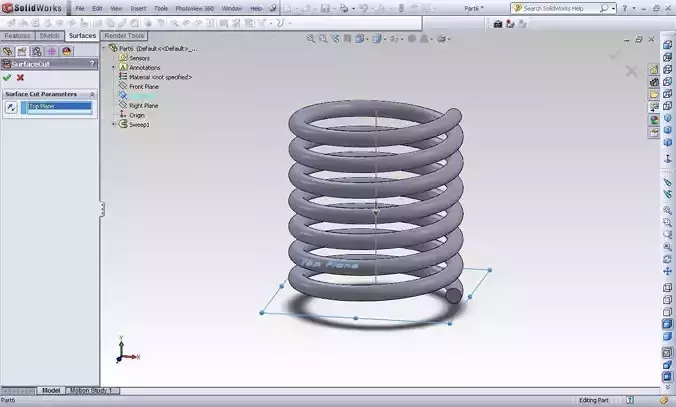 Tutorial How to make an animation for a compression spring in... Free 3D model