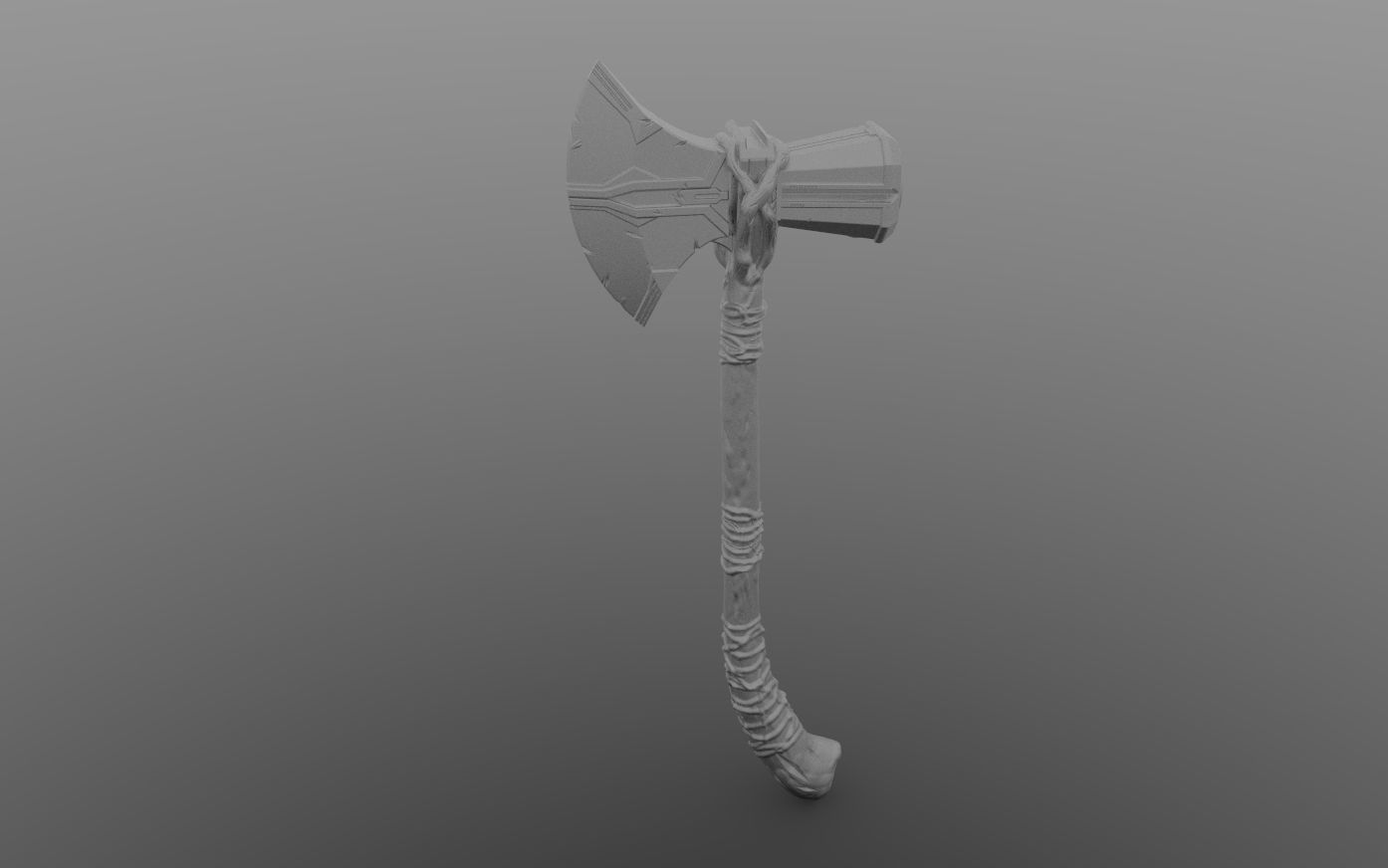 V2 Thor s Stormbreaker Hammer axe Infinity war 3  3D print model_2