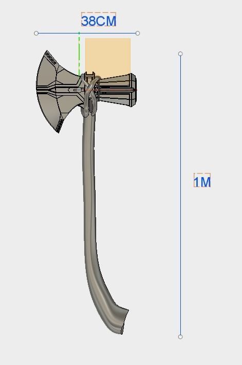 V2 Thor s Stormbreaker Hammer axe Infinity war 3  3D print model_6
