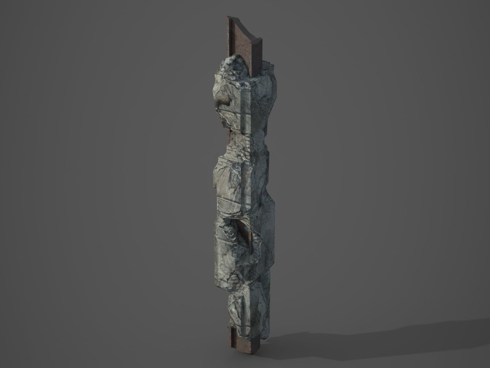 Rubble and Debris - Collection 1 Low-poly 3D model_35