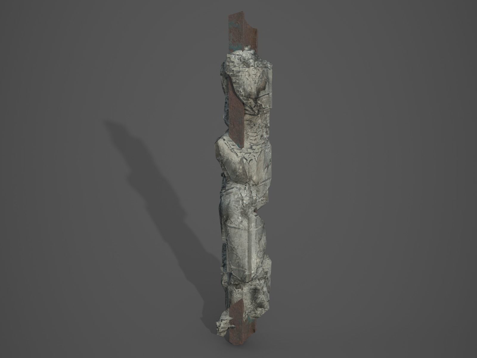 Rubble and Debris - Collection 1 Low-poly 3D model_34