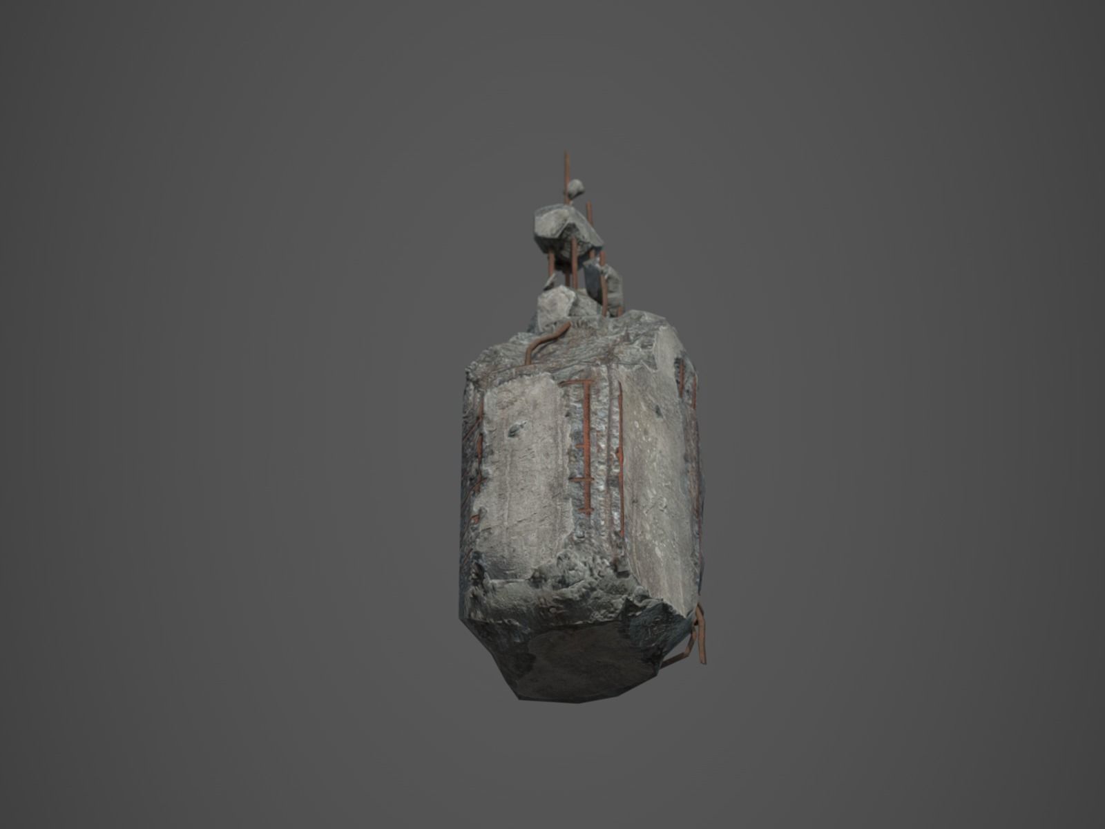 Rubble and Debris - Collection 1 Low-poly 3D model_15