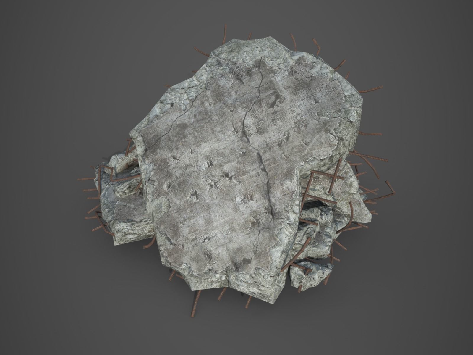 Rubble and Debris - Collection 1 Low-poly 3D model_52