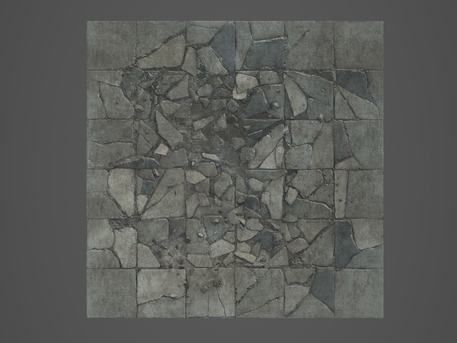 Rubble and Debris - Collection 1 Low-poly 3D model_28