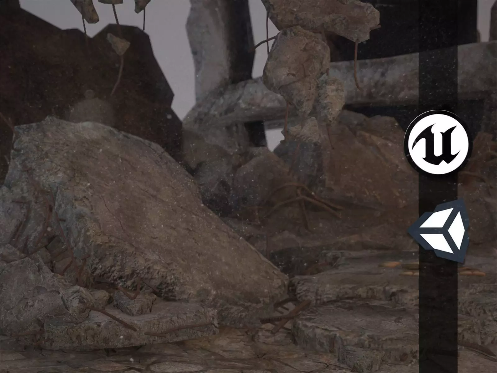 Rubble and Debris - Collection 1 Low-poly 3D model_0