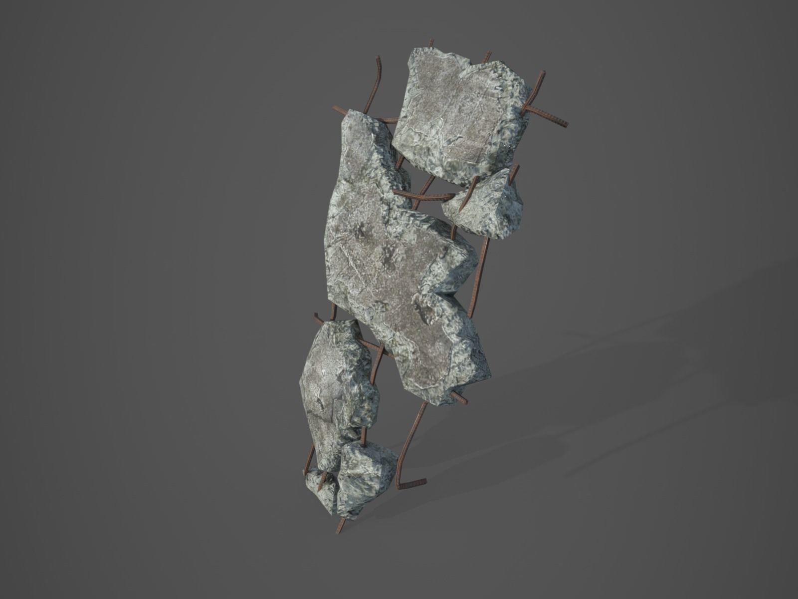 Rubble and Debris - Collection 1 Low-poly 3D model_48