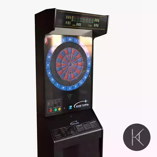 Arcade Dart Board Low-poly 3D model